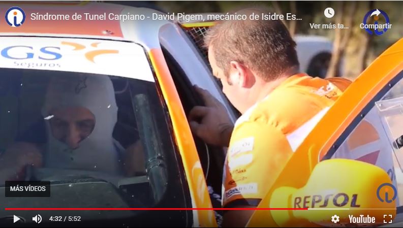 Síndrome de Túnel Carpiano – el caso de David Pigem, mecánico de Isidre Esteve en el equipo Repsol – Dakar
